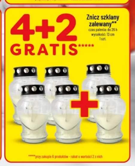 Znicz szklany zalewany