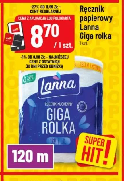 Ręcznik papierowy Lanna Giga rolka