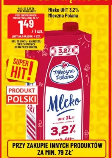 Mleko UHT Mleczna Polana 3,2%