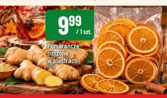 Pomarańcze suszone w plastrach