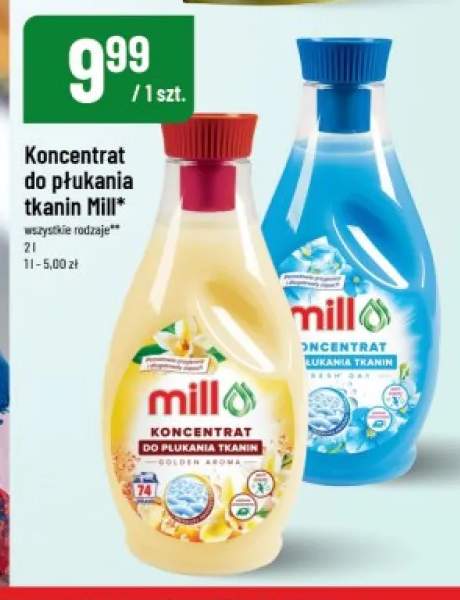 Koncentrat do płukania tkanin Mill Fresh Day +1 wariant