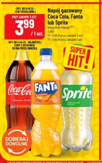 Napój gazowany Coca-Cola +2 warianty