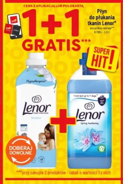 Płyn do płukania tkanin Lenor Sensitive +1 wariant