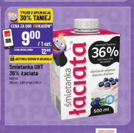 Śmietanka UHT Łaciata 36%