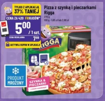 Pizza z szynką i pieczarkami Rigga