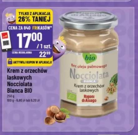 Krem z orzechów laskowych Nocciolata Bianca BIO