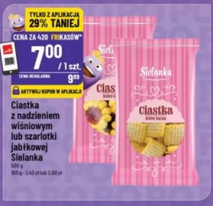Ciastka z nadzieniem wiśniowym Sielanka +1 wariant