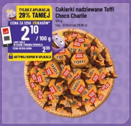 Cukierki nadziewane toffi Choco Charlie
