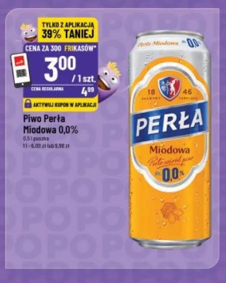 Piwo bezalkoholowe Perła Miodowa