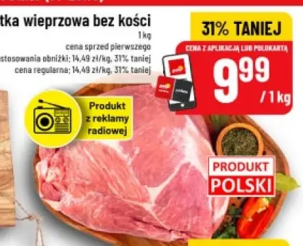 Łopatka wieprzowa bez kości