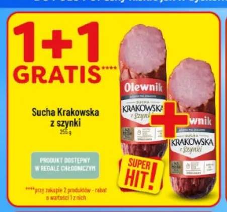 Kiełbasa sucha krakowska z szynki Olewnik