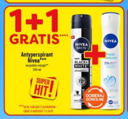 Antyperspirant Nivea Men Black & White Invisible Original +1 wariant