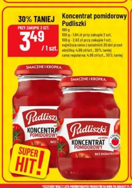 Koncentrat pomidorowy Pudliszki +1 wariant