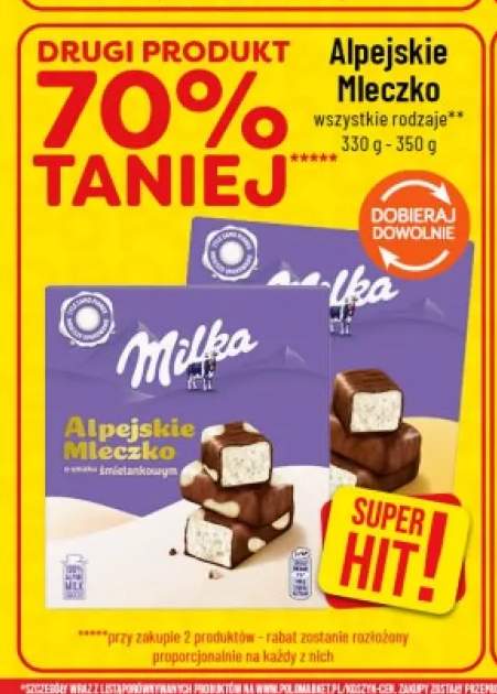 Alpejskie Mleczko Milka