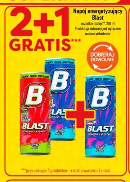 Napój energetyzujący Blast Very Nice arbuz +1 wariant