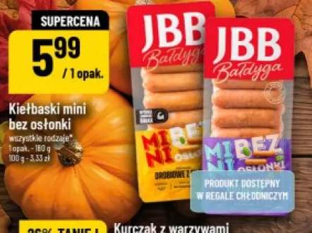 Kiełbaski mini bez osłonki