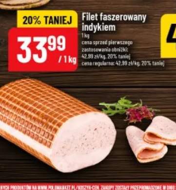 Filet faszerowany indykiem