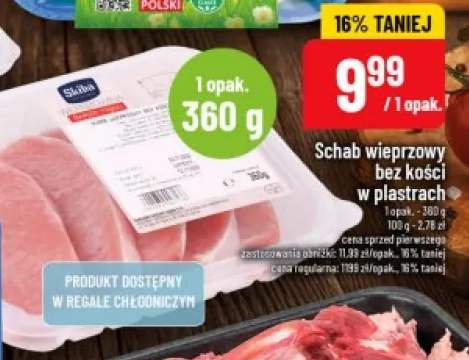 Schab wieprzowy bez kości w plastrach Skiba