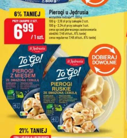 Pierogi z mięsem ze smażoną cebulą U Jędrusia +1 wariant
