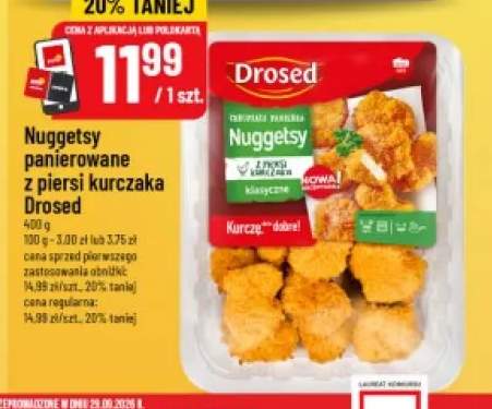 Nuggetsy panierowane z piersi kurczaka Drosed