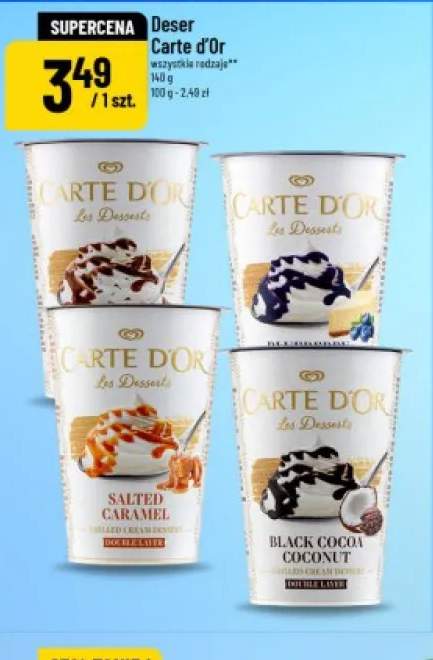 Deser Carte d'Or Salted Caramel +3 warianty