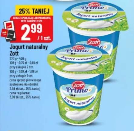 Jogurt naturalny Zott