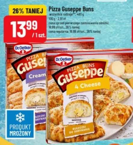 Pizza Guseppe Buns 4 Cheese Dr. Oetker +1 wariant