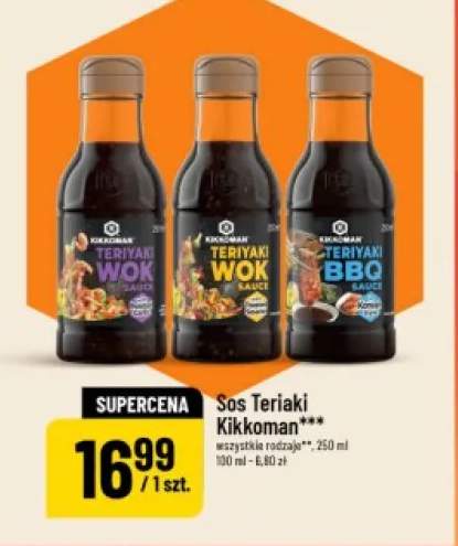Sos Teriaki Kikkoman Wok roasted garlic +2 warianty