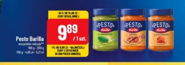Pesto Barilla Genovese +2 warianty