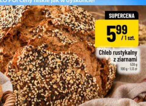 Chleb rustykalny z ziarnami