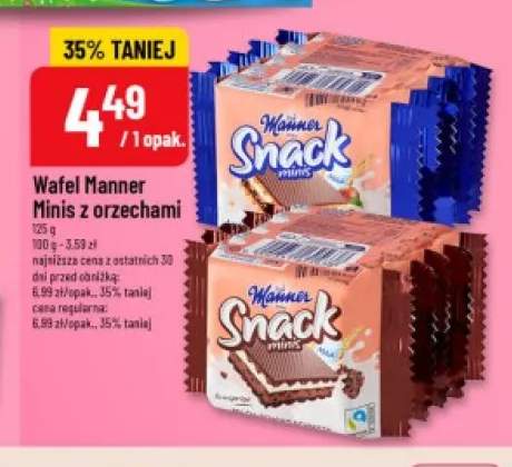 Wafel Manner Minis z orzechami
