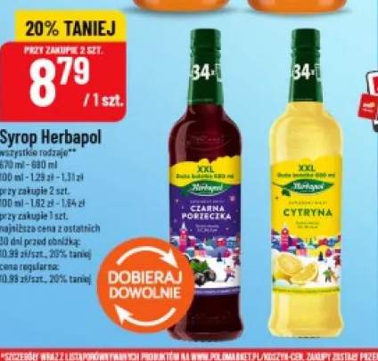 Syrop Herbapol czarna porzeczka +1 wariant