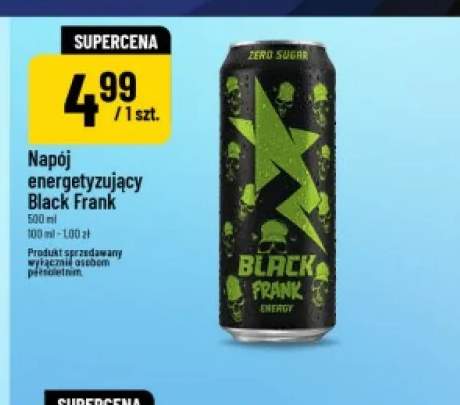 Napój energetyzujący Black Frank