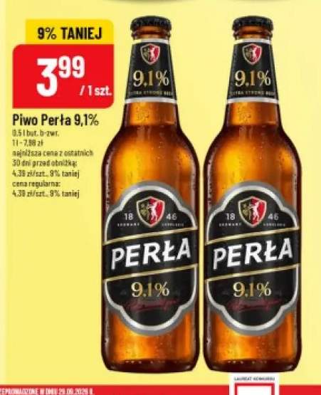 Piwo Perła 9,1%