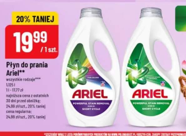 Płyn do prania Ariel For Colors +1 wariant