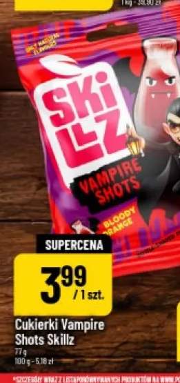 Cukierki Vampire Shots Skillz