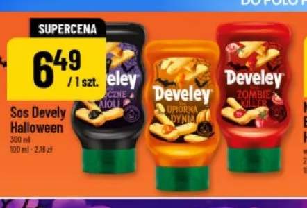 Sos Develey Halloween mroczne aioli +2 warianty