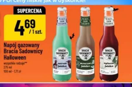 Napój gazowany Bracia Sadownicy Halloween zatrute jabłko +2 warianty