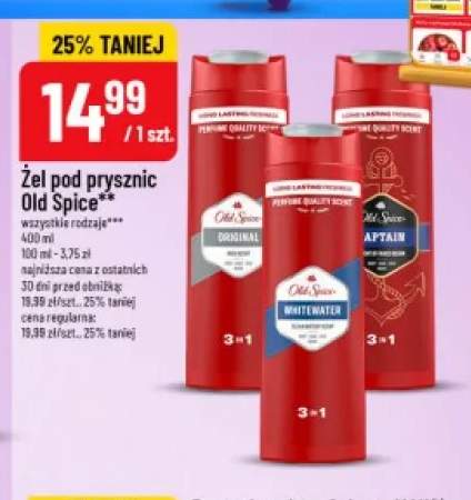 Żel pod prysznic Old Spice Original +2 warianty