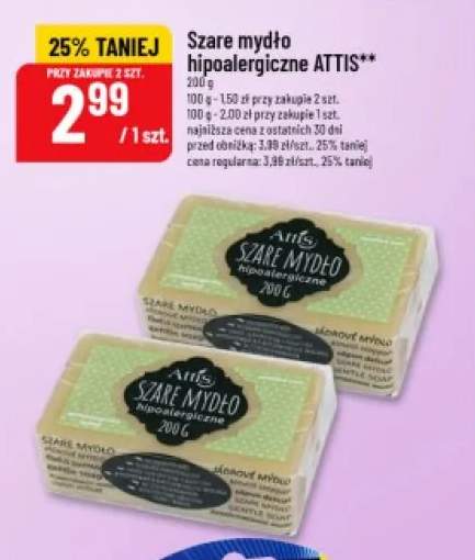 Szare mydło hipoalergiczne Attis