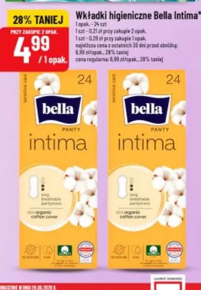 Wkładki higieniczne Bella Intima