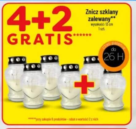 Znicz szklany zalewany