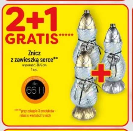 Znicz z zawieszką serce
