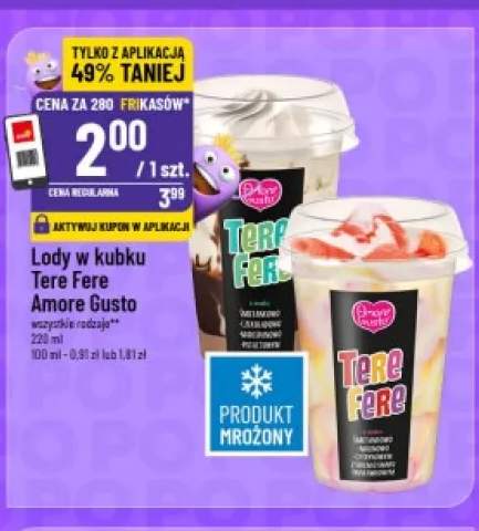 Lody w kubku Tere Fere Amore Gusto