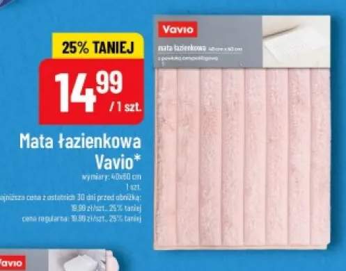 Mata łazienkowa Vavio 40x60 cm