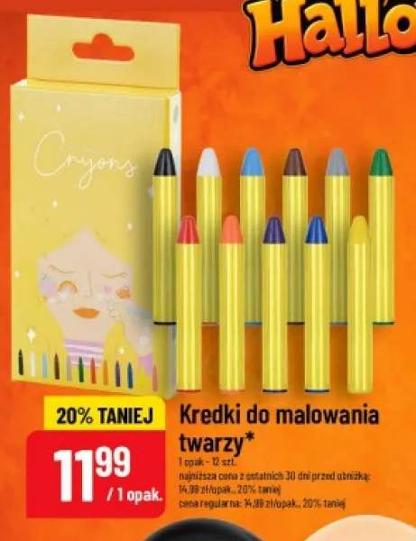 Kredki do malowania twarzy