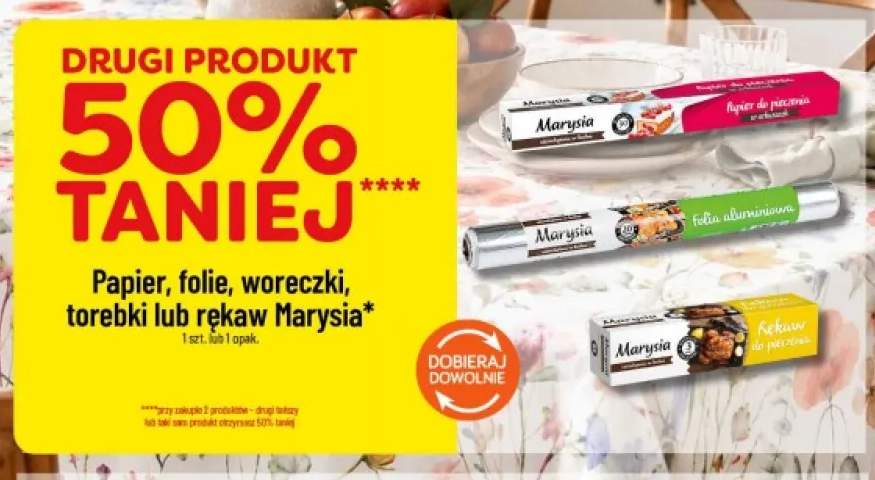 Papier do pieczenia w arkuszach Marysia +2 warianty