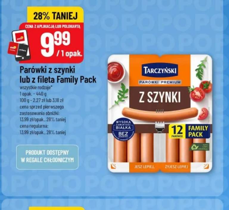 Parówki z szynki Family Pack Tarczyński +1 wariant