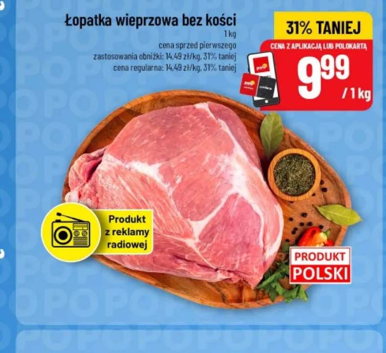 Łopatka wieprzowa bez kości
