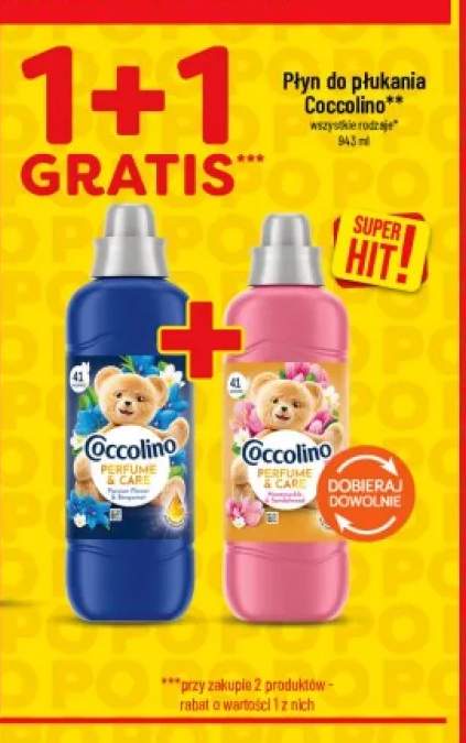 Płyn do płukania Coccolino Perfume & Care Honeysuckle & Sandalwood +1 wariant